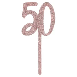 CG Global Products Ltd Kagedekoration 50 Rosaguld i Akryl - Oppyntning|Bagning