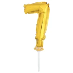 Unique UK Inc t/as Unique Party Kagedekoration Talballon Mini Guld - Oppyntning|Balloner
