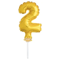 Unique UK Inc t/as Unique Party Kagedekoration Talballon Mini Guld - Oppyntning|Balloner