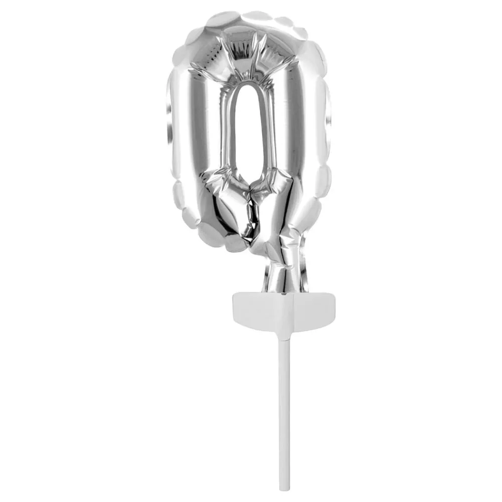Best Reithmüller Europe GmbH Kagedekoration Talballon Mini Sølv