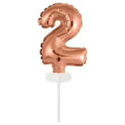 Reithmüller Europe GmbH Kagedekoration Talballon Mini Roséguld - Oppyntning|Bagning