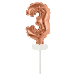 Reithmüller Europe GmbH Kagedekoration Talballon Mini Roséguld - Oppyntning|Bagning