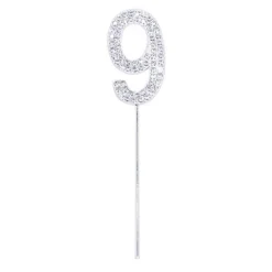 Partyking AB Kagedekoration Tal Diamanter Silver - Oppyntning|Bagning