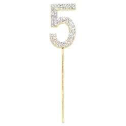 Partyking AB Kagedekoration Tal Diamanter Guld