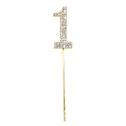 Partyking AB Kagedekoration Tal Diamanter Guld