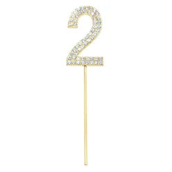 Partyking AB Kagedekoration Tal Diamanter Guld