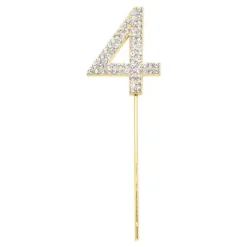 Partyking AB Kagedekoration Tal Diamanter Guld