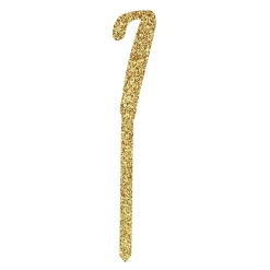 Outlet CG Global Products Ltd Kagedekoration Tal Guld Glitter i Akryl