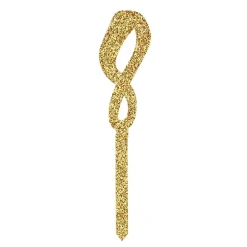 Outlet CG Global Products Ltd Kagedekoration Tal Guld Glitter i Akryl