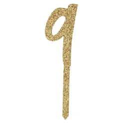 Outlet CG Global Products Ltd Kagedekoration Tal Guld Glitter i Akryl