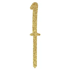 Outlet CG Global Products Ltd Kagedekoration Tal Guld Glitter i Akryl