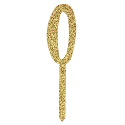 Outlet CG Global Products Ltd Kagedekoration Tal Guld Glitter i Akryl