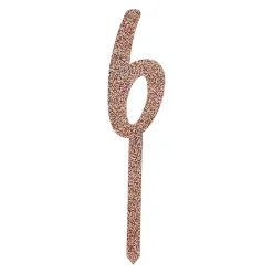 New CG Global Products Ltd Kagedekoration Tal Guld Glitter i Akryl