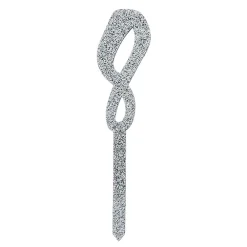 Online CG Global Products Ltd Kagedekoration Tal Sølv Glitter i Akryl