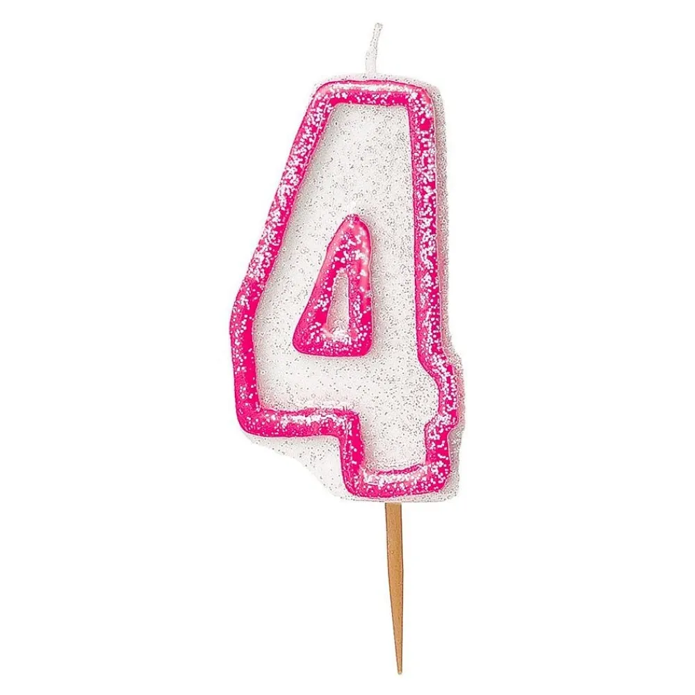 Clearance Unique UK Inc t/as Unique Party Kagelys Glitter Lyserød