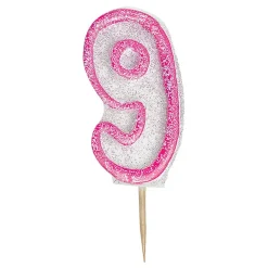 Clearance Unique UK Inc t/as Unique Party Kagelys Glitter Lyserød
