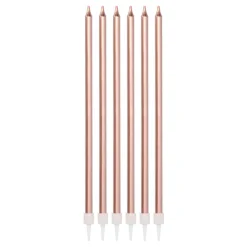 Folat B.V. Kagelys Lange Roséguld Metallic - Oppyntning|Bagning