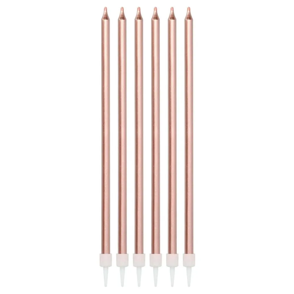 Folat B.V. Kagelys Lange Roséguld Metallic - Oppyntning|Bagning