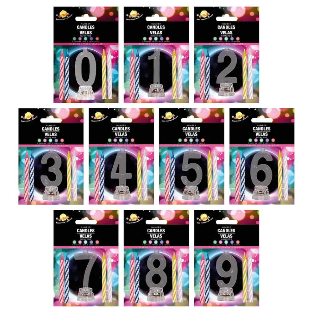 Discount Fiestas Guirca, S.L Kagelys med LED-Lysholder