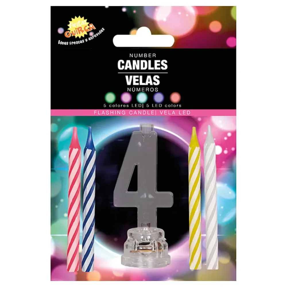 Discount Fiestas Guirca, S.L Kagelys med LED-Lysholder