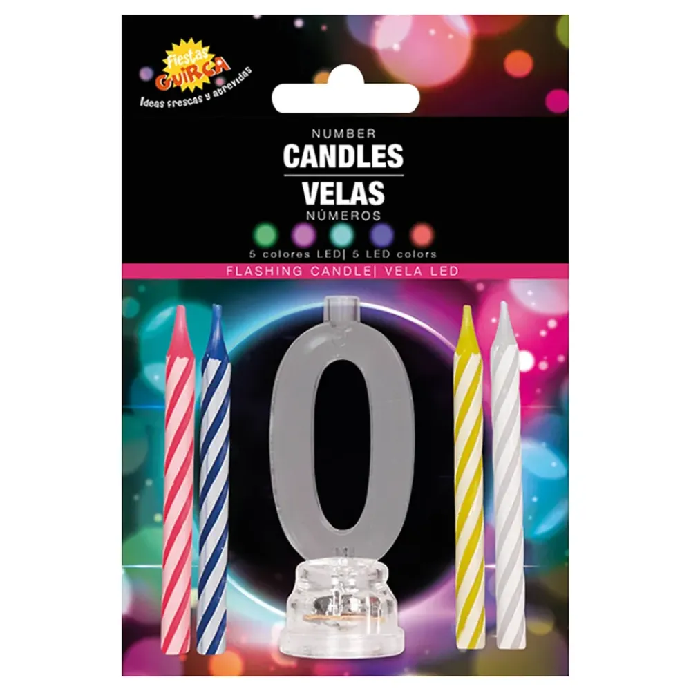 Discount Fiestas Guirca, S.L Kagelys med LED-Lysholder
