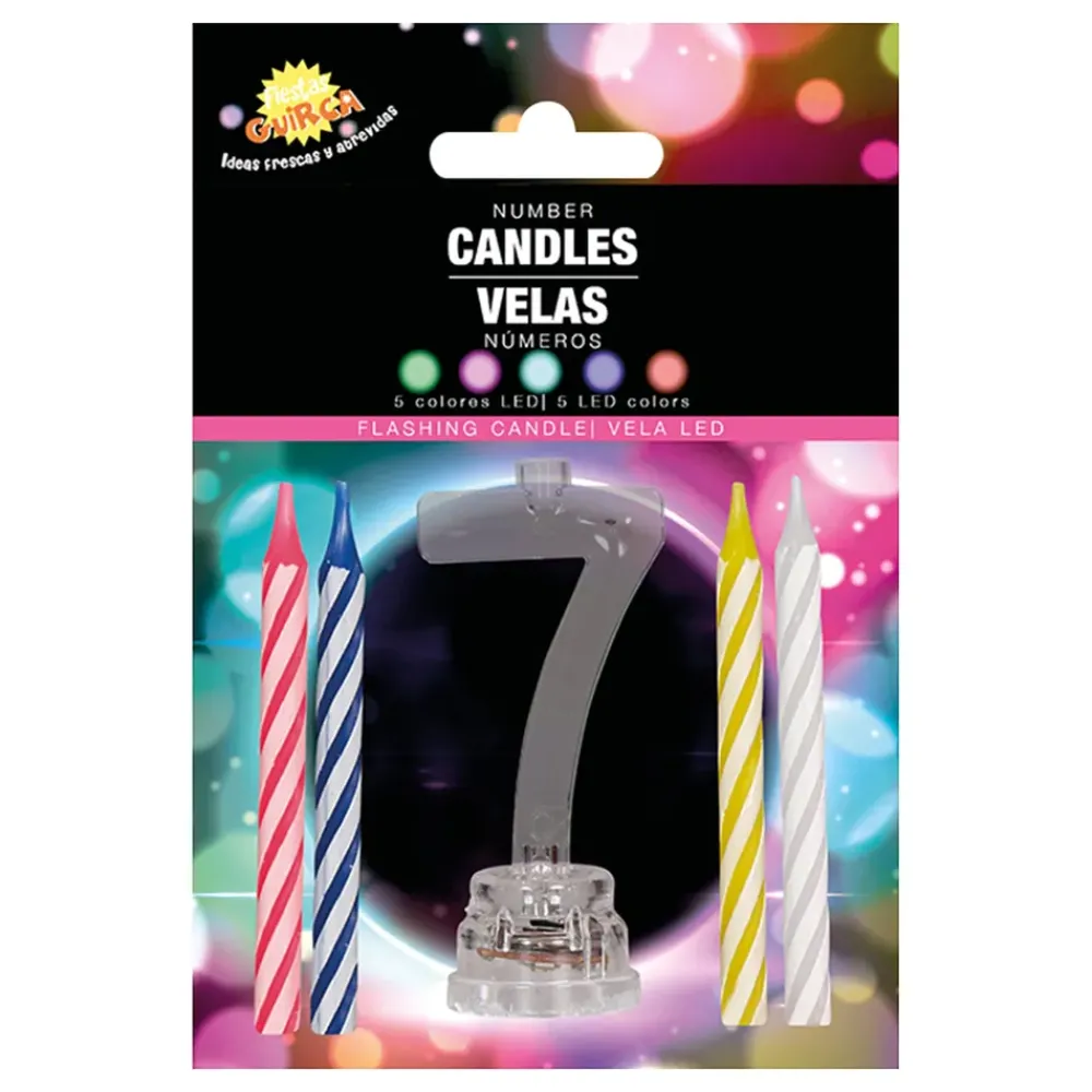 Discount Fiestas Guirca, S.L Kagelys med LED-Lysholder