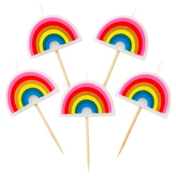 Talking Tables Ltd Kagelys Rainbow Brights - Oppyntning|Bagning