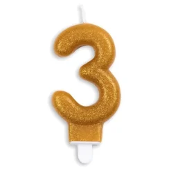 Hot Globos Europe B.V. Kagelys Tal Glitter Guld