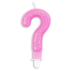 Globos Europe B.V. Kagelys Tal Glitter Lyserød - Oppyntning|Bagning