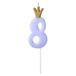 Discount PartyDeco sp. z o.o. Kagelys Tal med Krone Blå