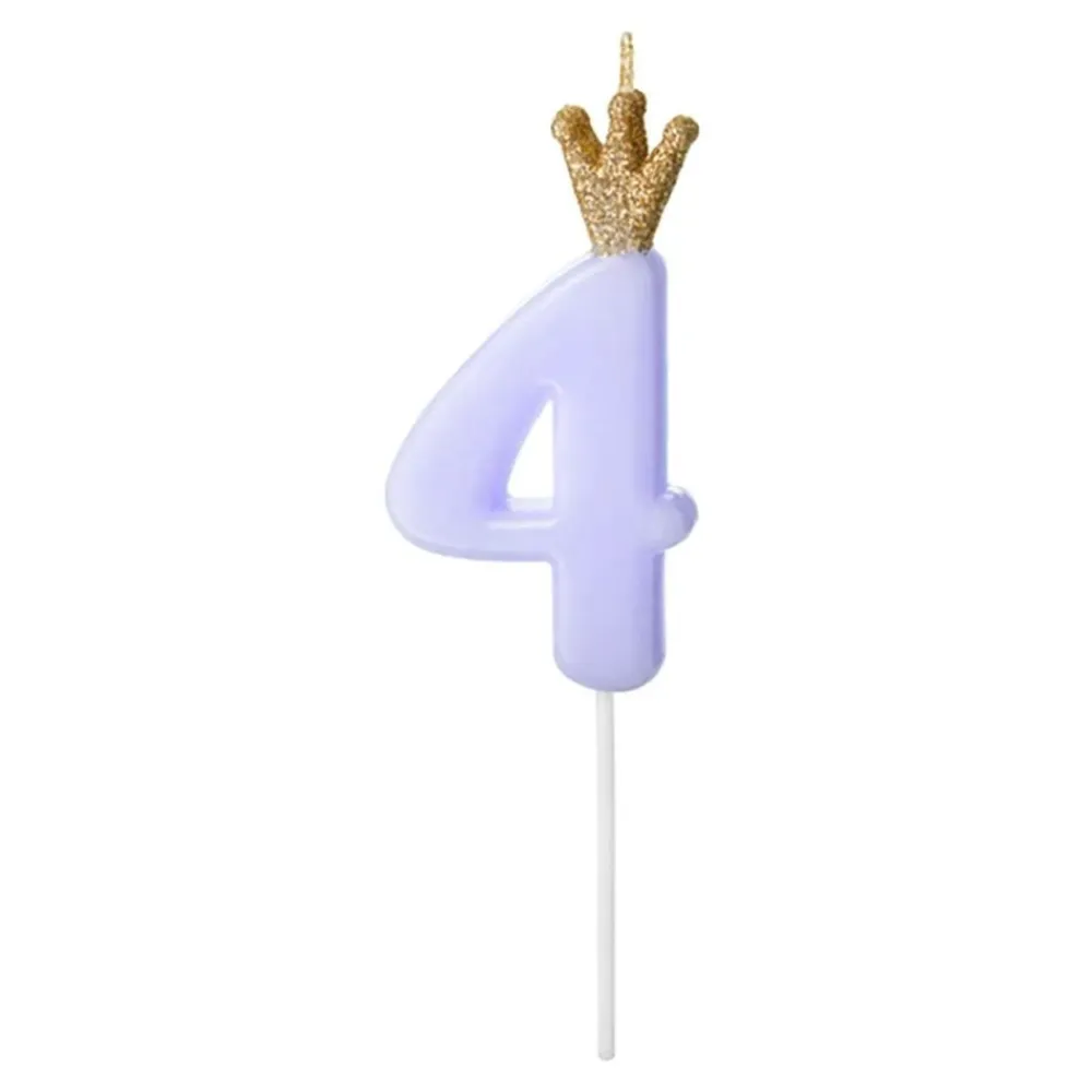 Discount PartyDeco sp. z o.o. Kagelys Tal med Krone Blå
