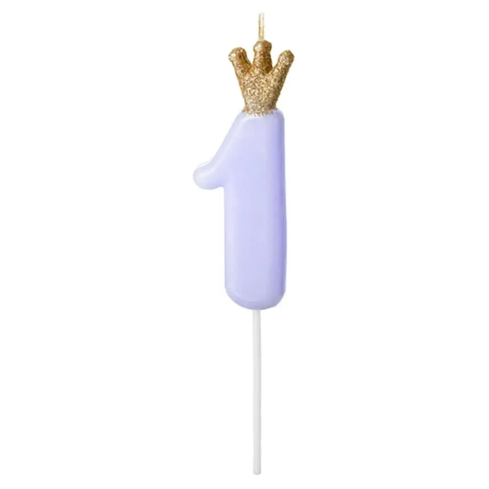 Discount PartyDeco sp. z o.o. Kagelys Tal med Krone Blå