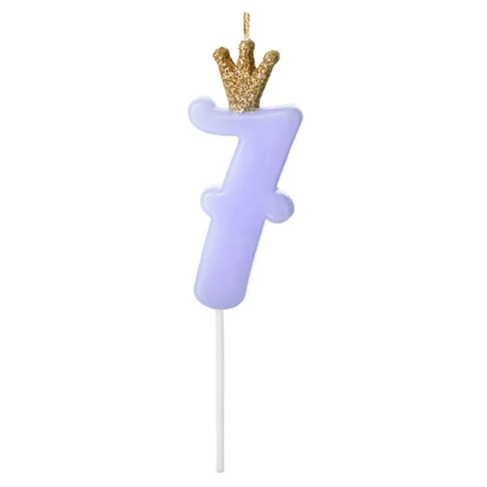 Discount PartyDeco sp. z o.o. Kagelys Tal med Krone Blå