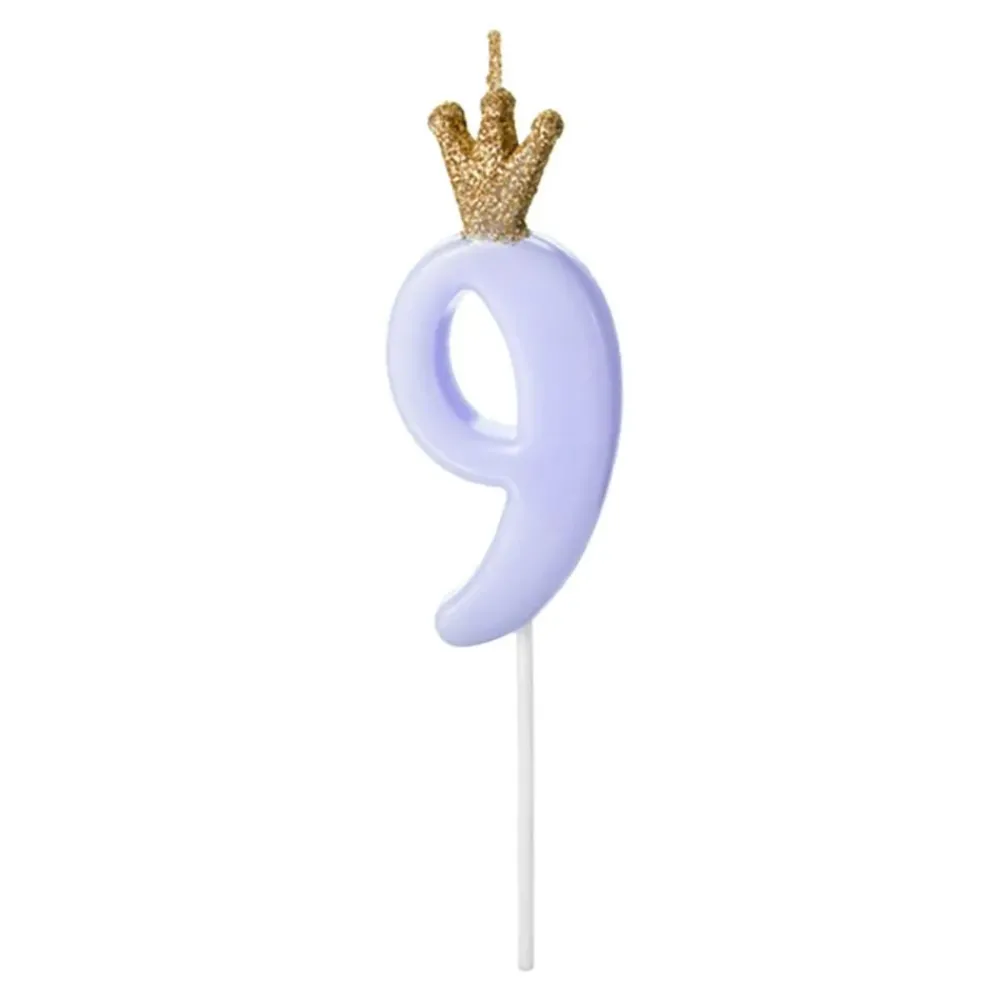 Discount PartyDeco sp. z o.o. Kagelys Tal med Krone Blå