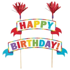 Reithmüller Europe GmbH Kagevimpel Happy Birthday Regnbue - Oppyntning|Bagning