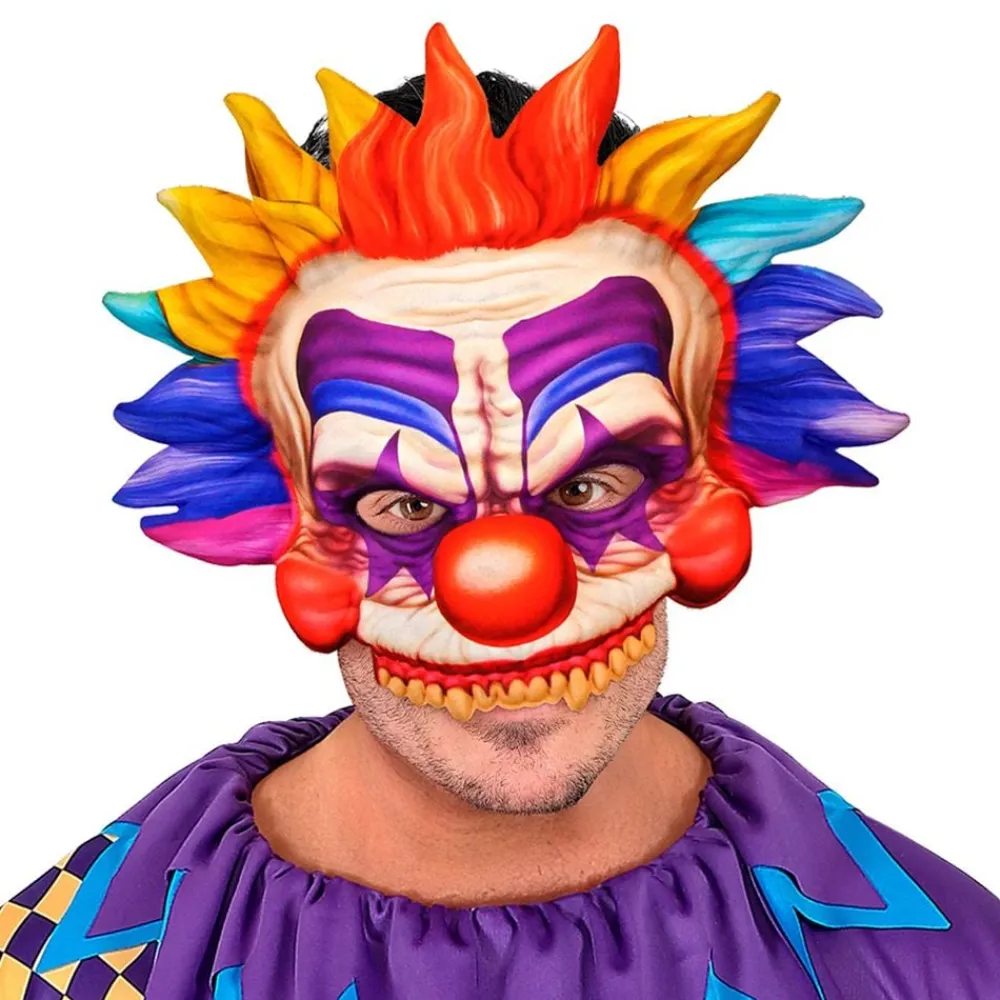 Widmann S.r.l. Killer Klovn Maske Flerfarvet - Kostumetema|Masker