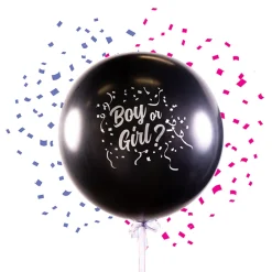 Ballongkungen AB Kæmpeballon Boy or Girl med Konfetti - Balloner