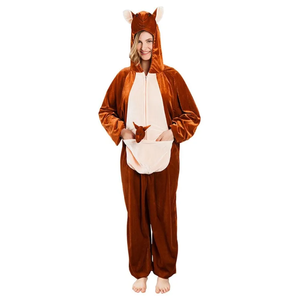 Boland Party Partners B.V. Kænguru Onesie Kostume - Tøj|Udklædningskostumer