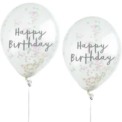 CG Global Products Ltd Konfettiballoner Happy Birthday Farveskinnende - Balloner