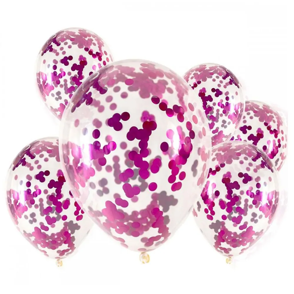 Ballongkungen AB Konfettiballoner Magenta - Balloner