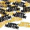 Three Sixty Degrees Ltd Konfetti Happy New Year Guld og Sort - Oppyntning