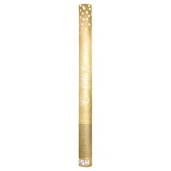 PartyDeco sp. z o.o. Konfettikanon Hjerter Guld Metallic - Festtilbehør