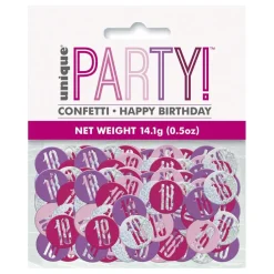 Discount Unique UK Inc t/as Unique Party Konfetti 18 Lyserød/Sølv