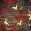 PartyDeco sp. z o.o. Konfetti Rød Merry Christmas - Oppyntning