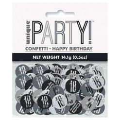 Online Unique UK Inc t/as Unique Party Konfetti 18 Sort/Sølv