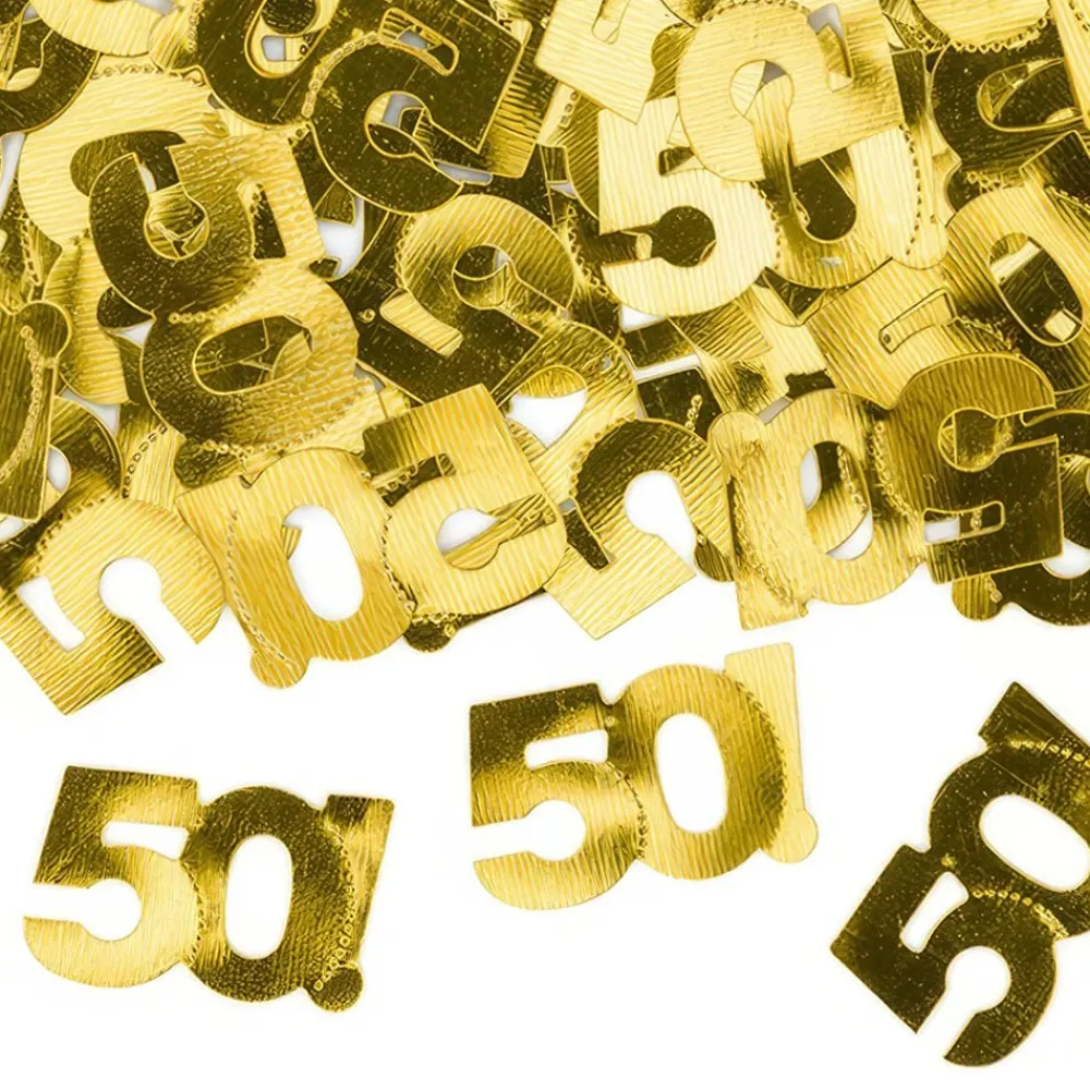 New PartyDeco sp. z o.o. Konfetti Tal 50 Guld Metallic