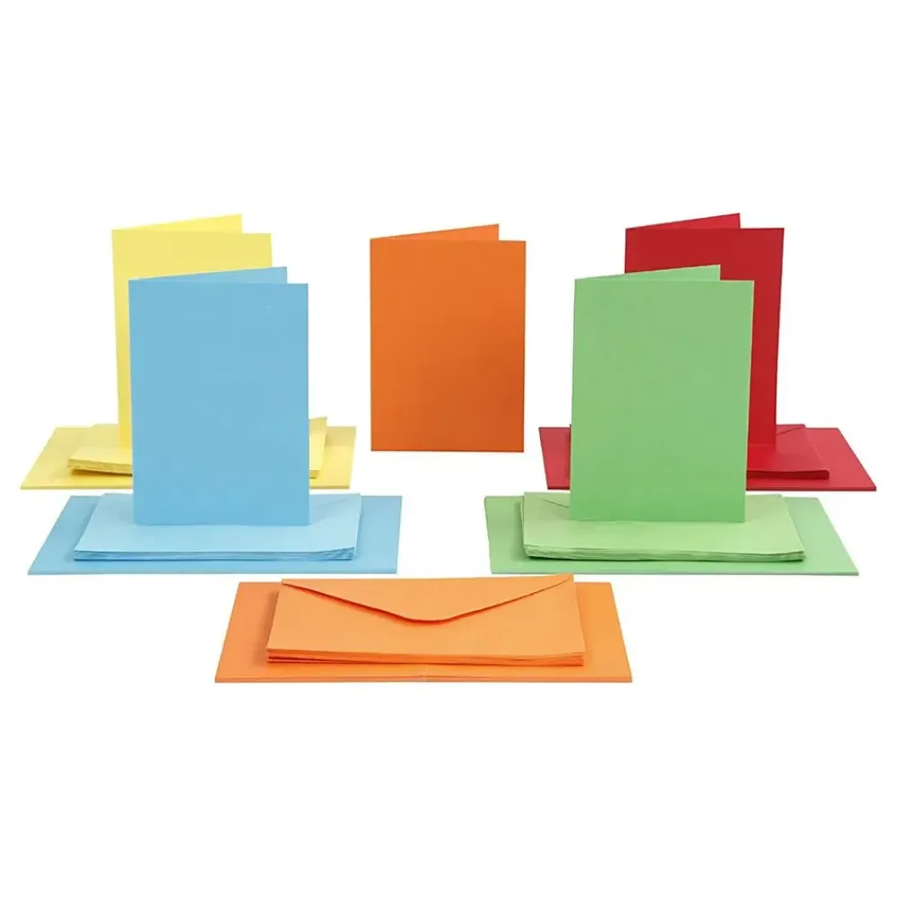 Creativ Company AB Kort og Konvolut Blandede Farver - Hobby & Fritid|Hilsningskort