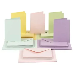Clearance Creativ Company AB Kort og Konvolut Pastelfarver