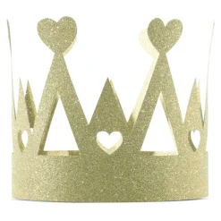 PartyDeco sp. z o.o. Krone Guld/Glitter - Kostumetema|Hatte