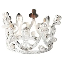 Clearance Partyking AB Krone Kagedekoration Sølv
